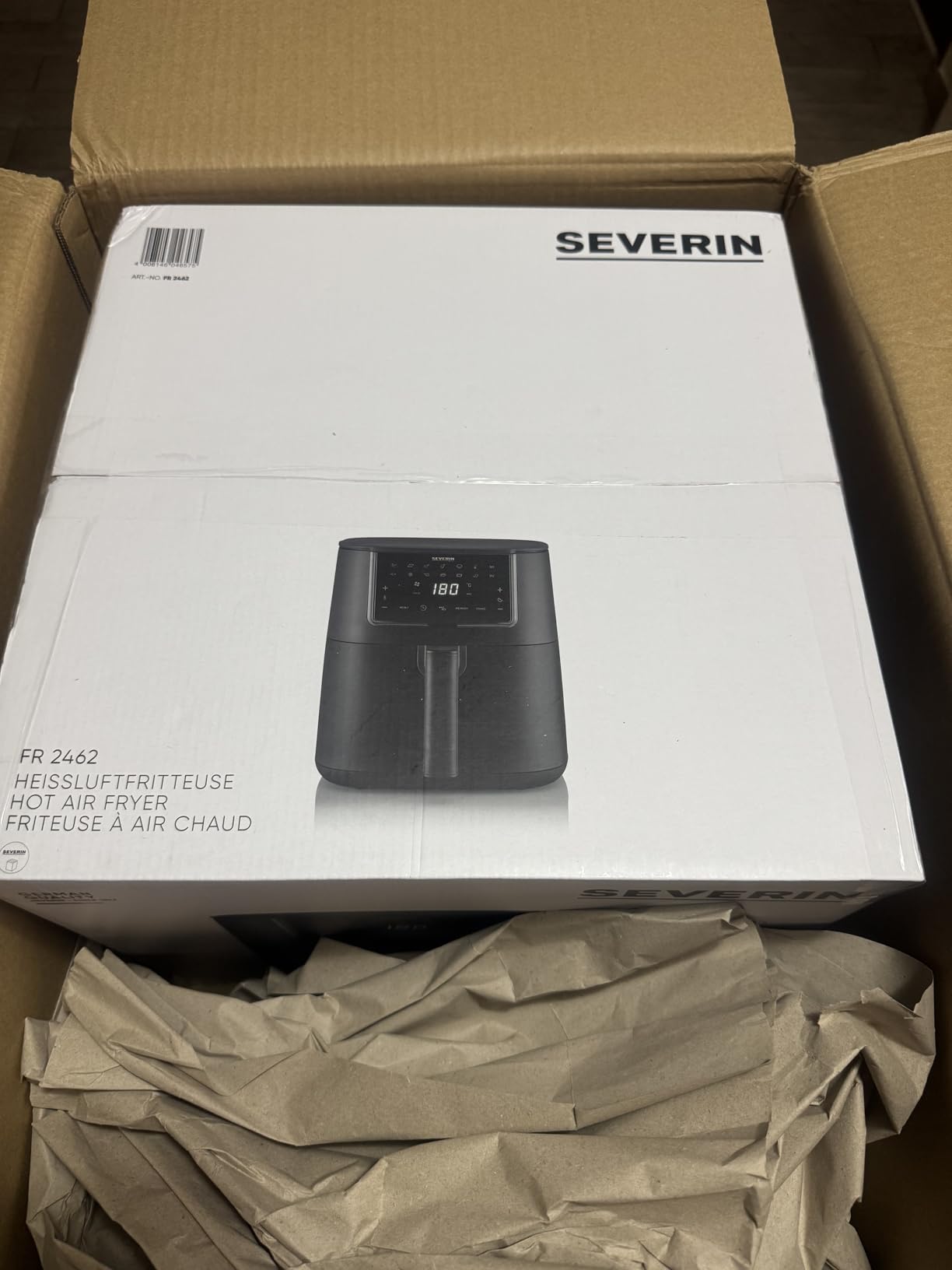 Severin Black Line FR 2462 friggitrice ad aria 7L nero 12 programmi