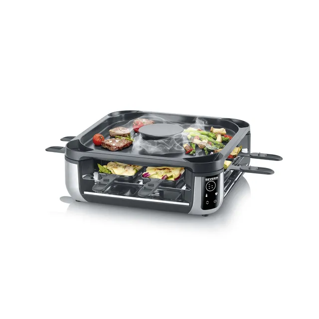 Severin RG 2350 raclette grill 8 padelline 1900W senza fumo
