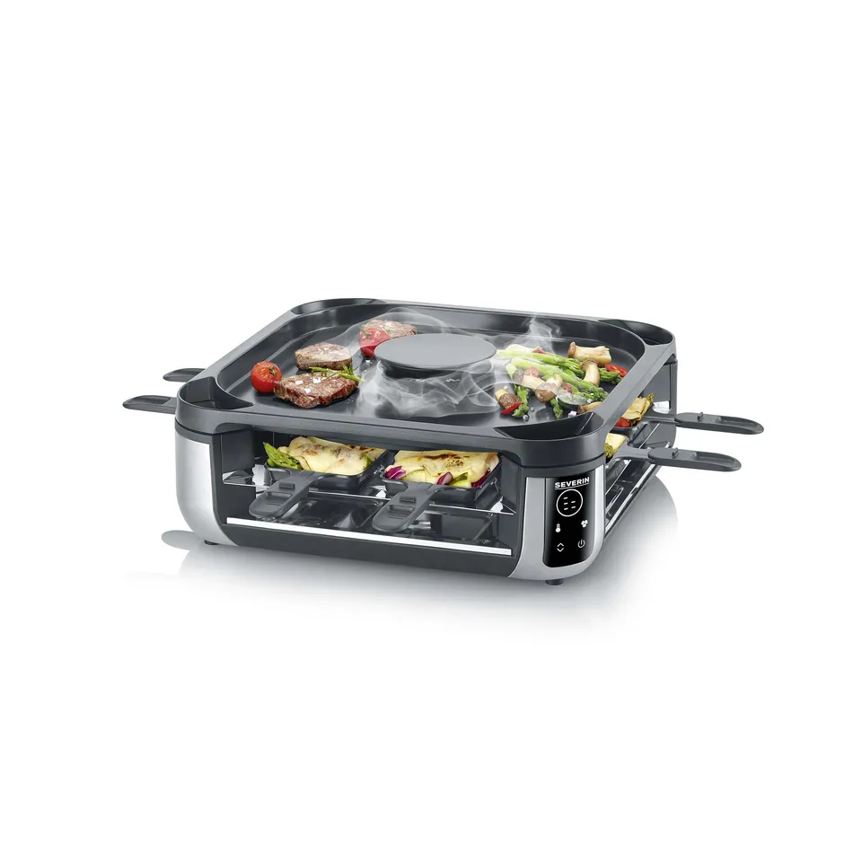 Severin RG 2350 raclette grill 8 padelline 1900W senza fumo