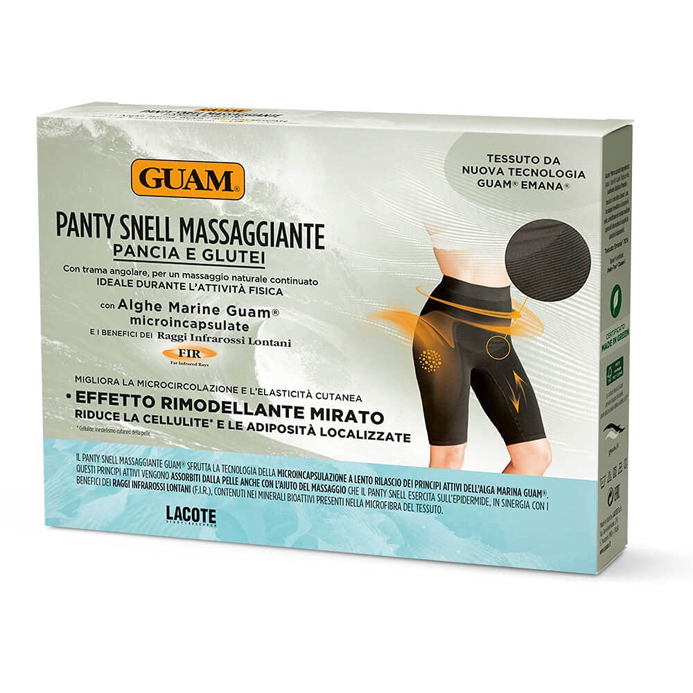 Guam Panty Snell Massaggiante Nero XS/S Alghe Marine
