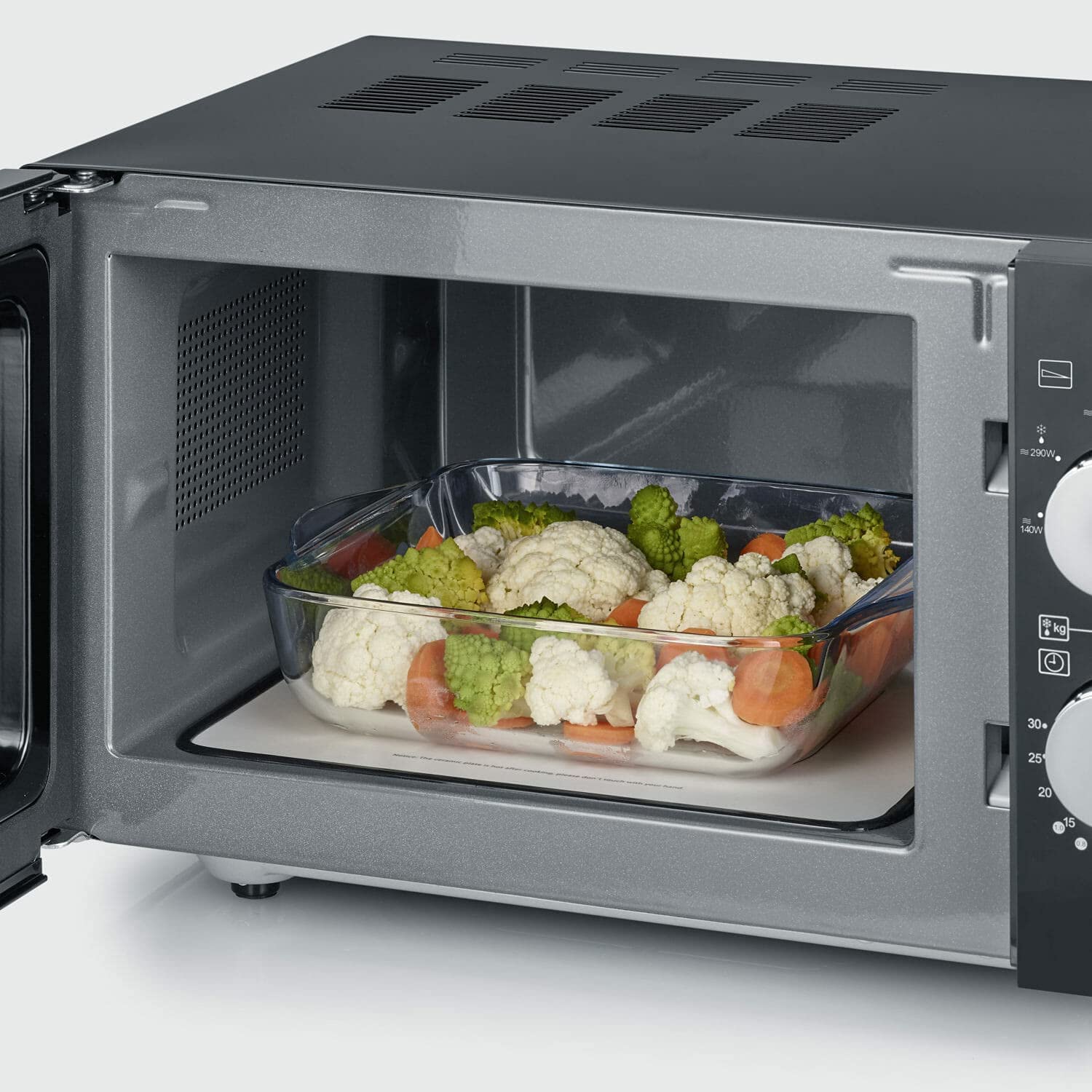 Severin MW 7762 Microonde Grill 20L 800W Nero/Inox