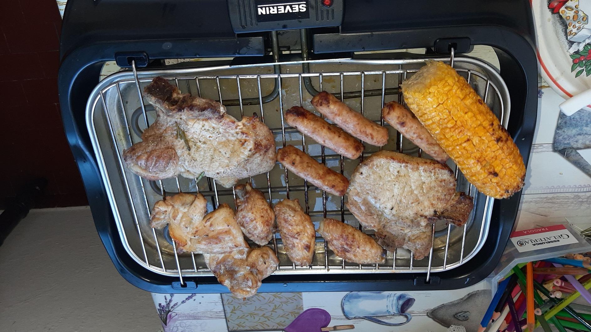 Severin PG 1511 Barbecue Grill Elettrico 2300W Nero da Tavolo