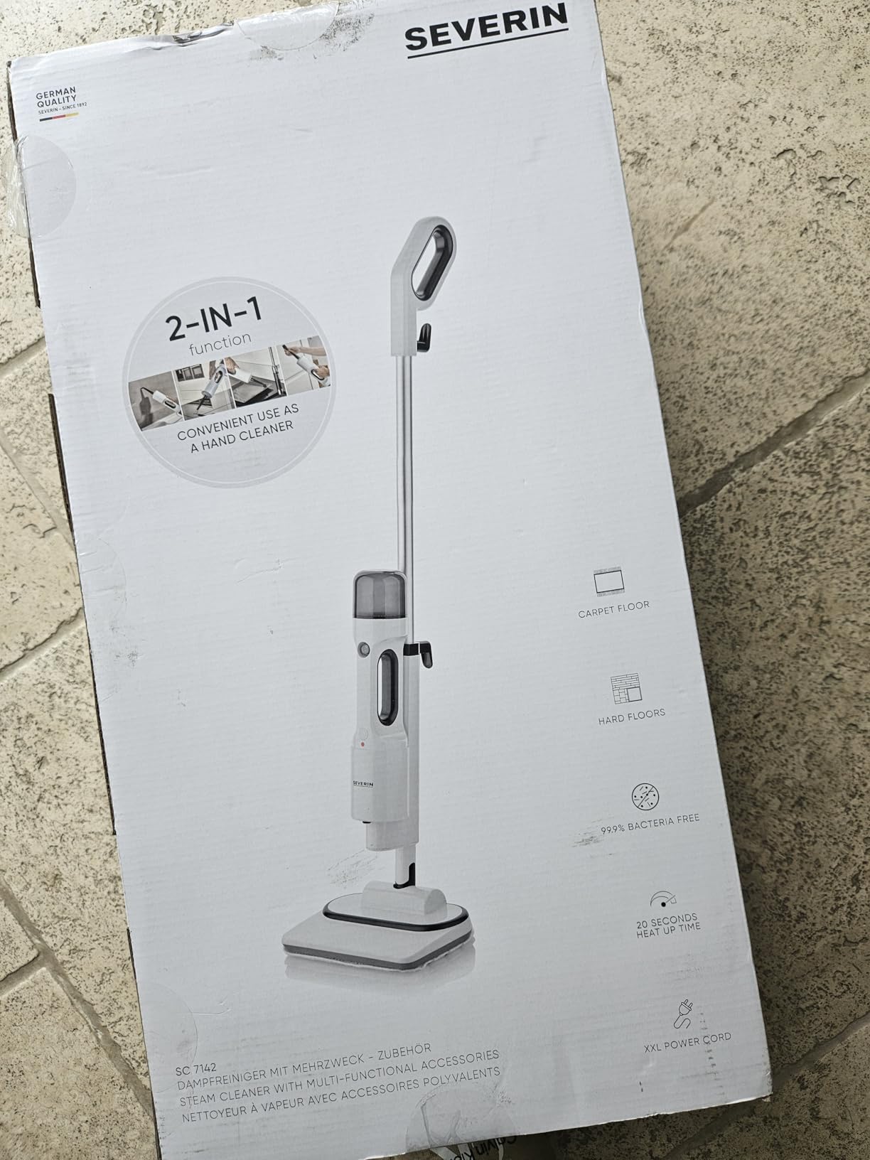 Severin SC 7142 pulitore a vapore multiuso 0,4 L