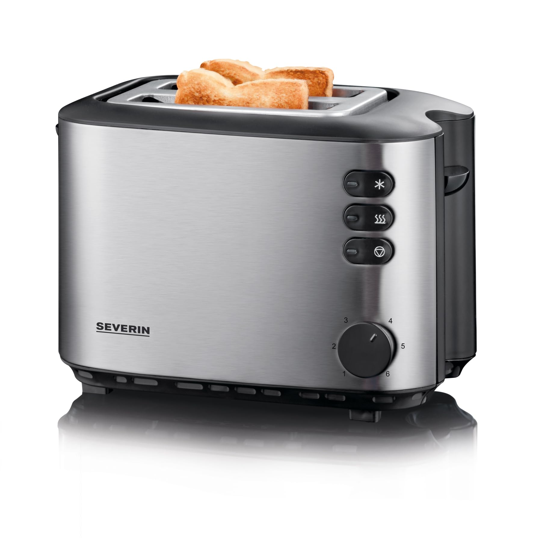 Severin AT 2514 tostapane 2 fette inox fessura lunga