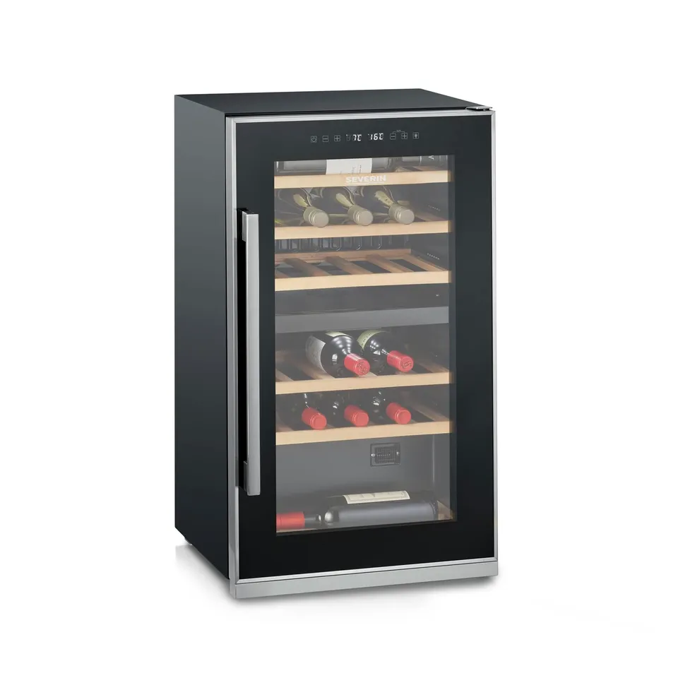 Severin WKS8894 Cantinetta Vino 28 Bottiglie Nero LED