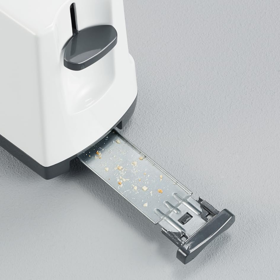Severin AT 2232 tostapane 2 fette inox 800 W bianco