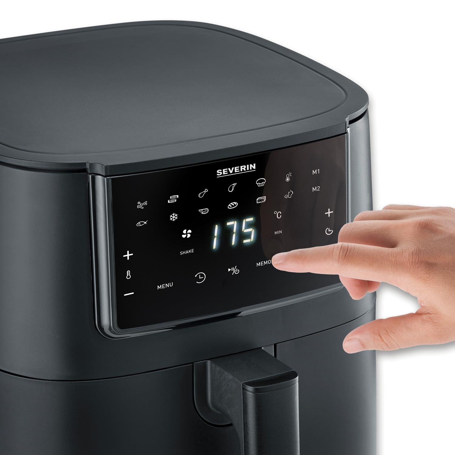 Severin Black Line FR 2462 friggitrice ad aria 7L nero 12 programmi