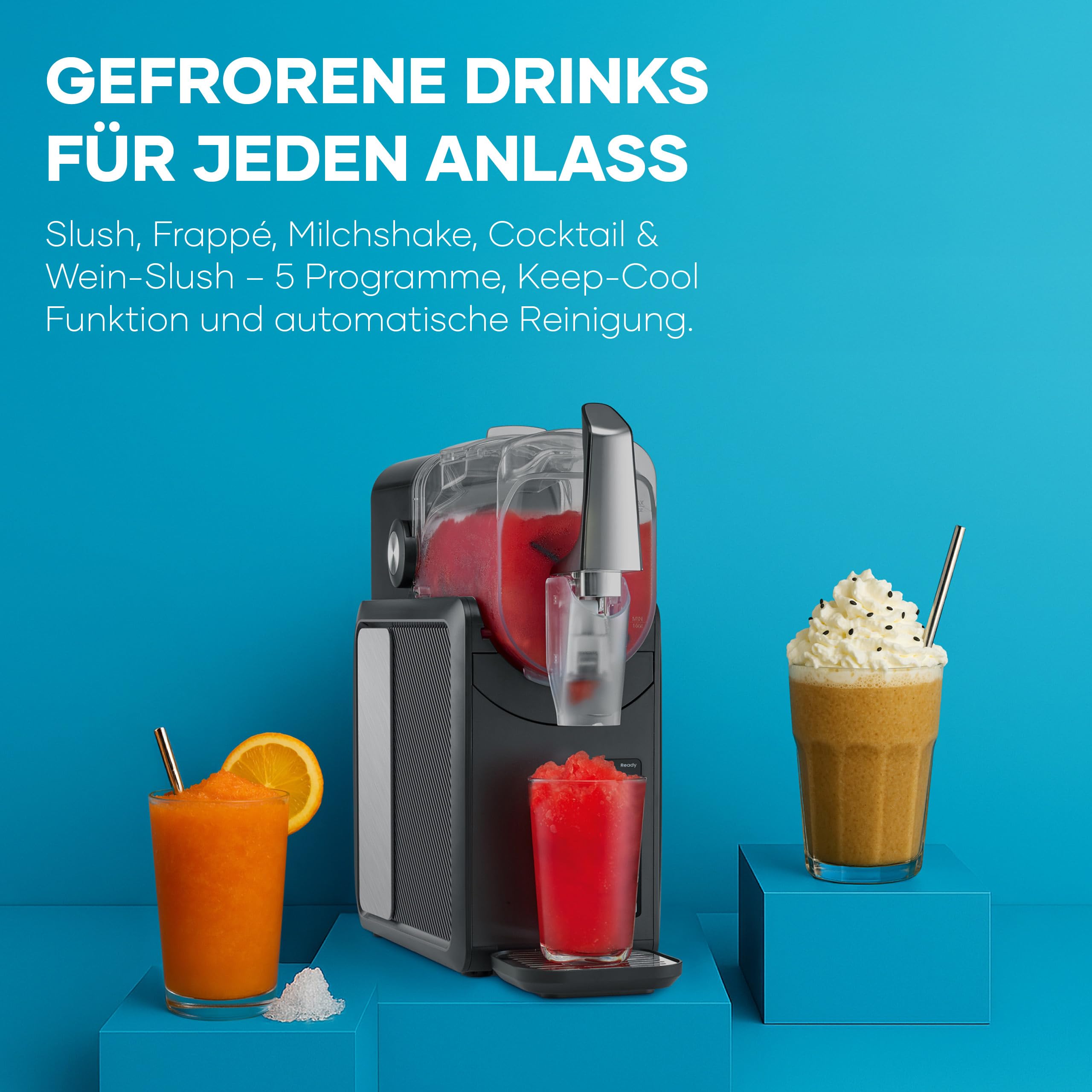 Severin EZ 7410 Macchina per Granita Slush 2 L 5 Programmi
