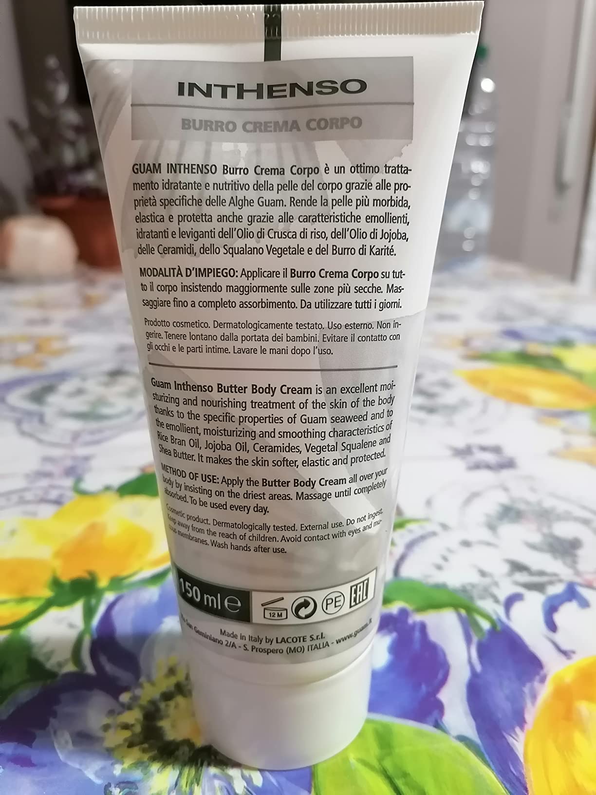 Guam Inthenso Burro Crema Corpo 150 ml Protettivo
