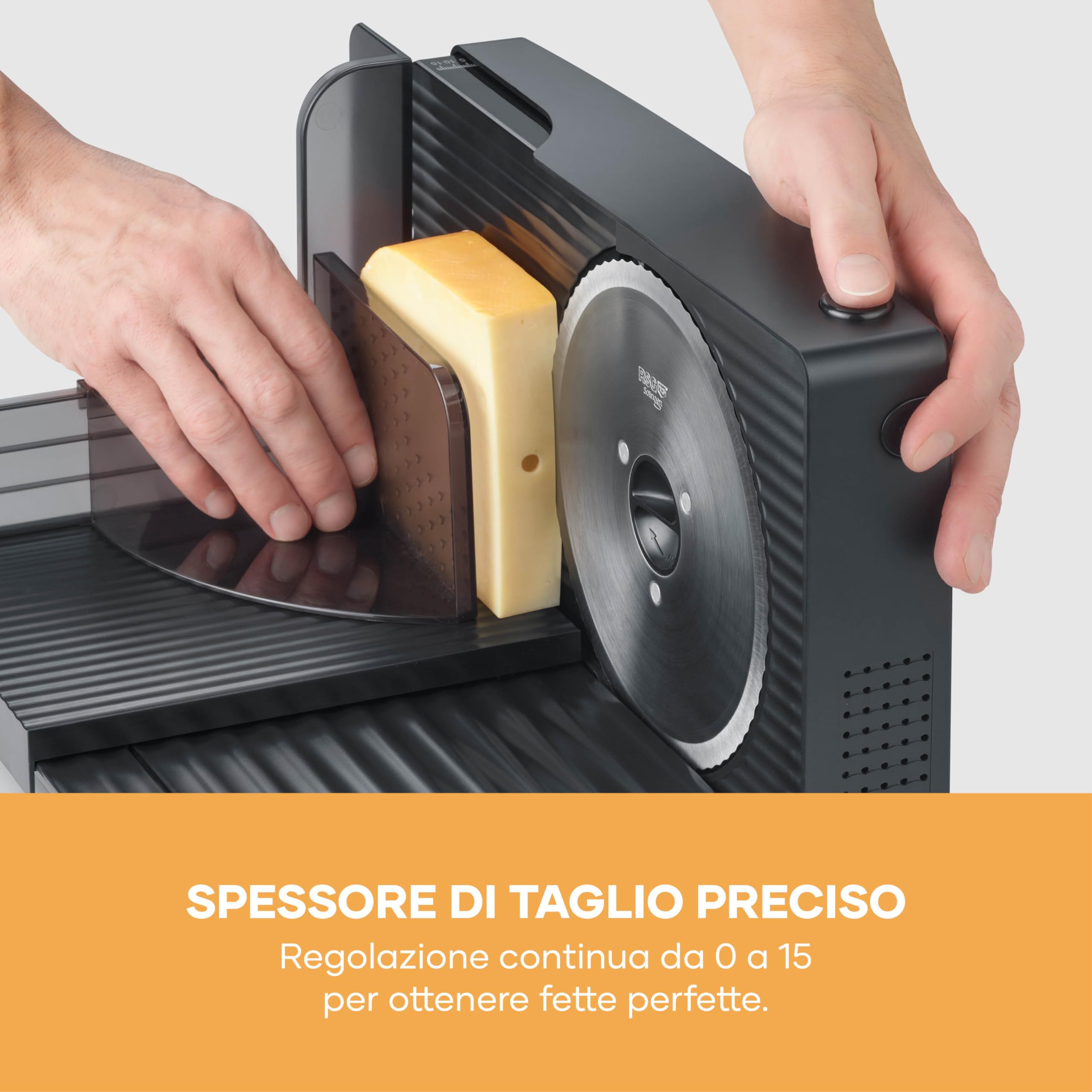 Severin AS 9595 Affettatrice Universale Nero 0-15 mm