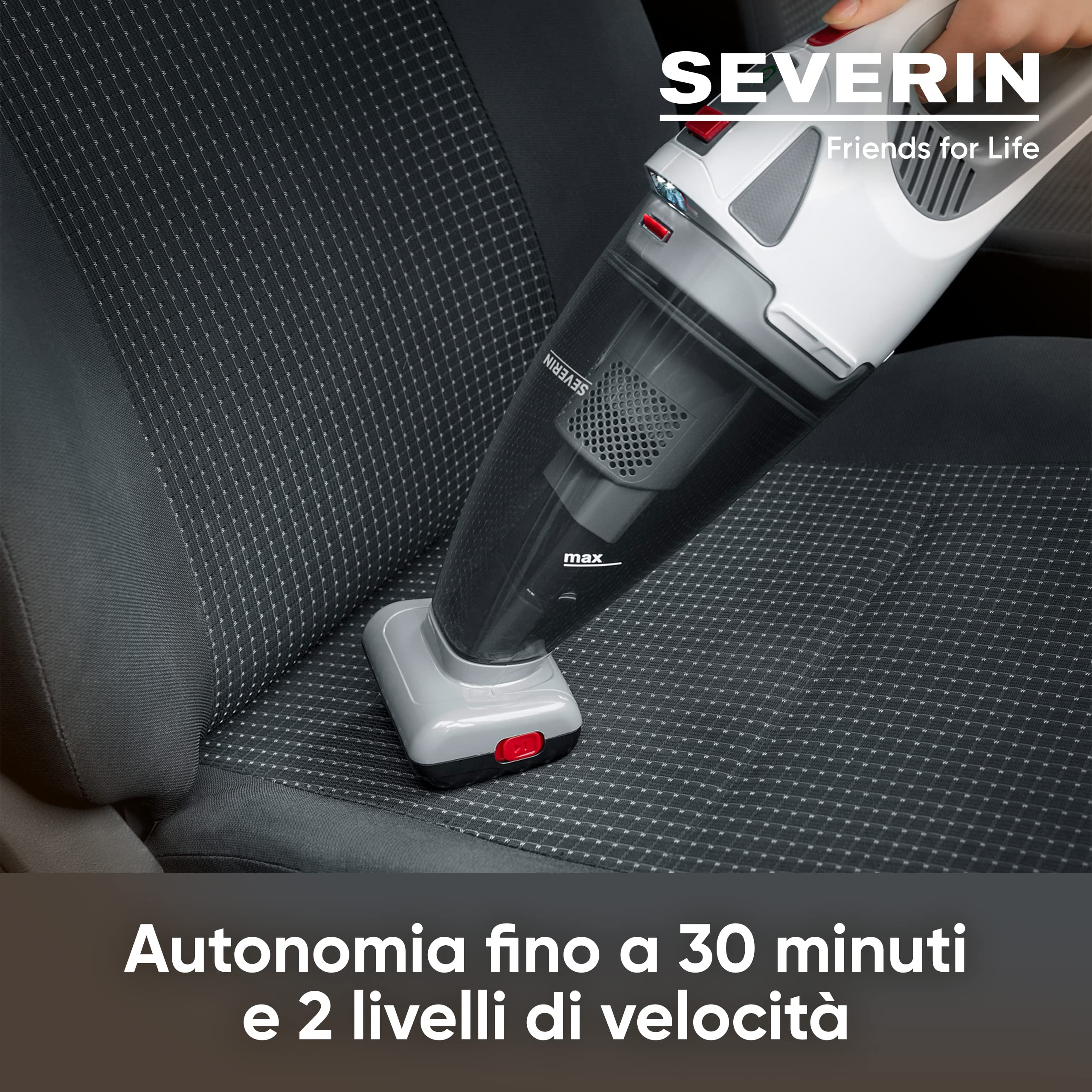 Severin Pulizia HV 7146 aspirapolvere senza fili handheld solidi liquidi