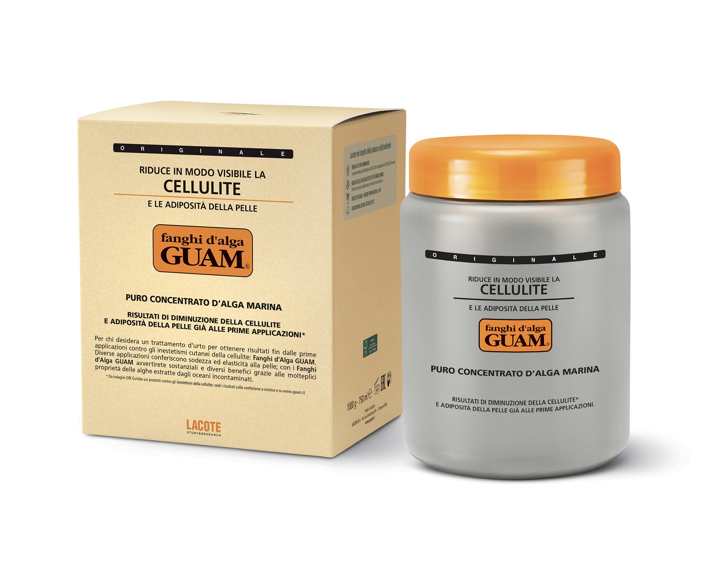Guam Fanghi d'Alga Fango Anticellulite 1 kg Formula Classica