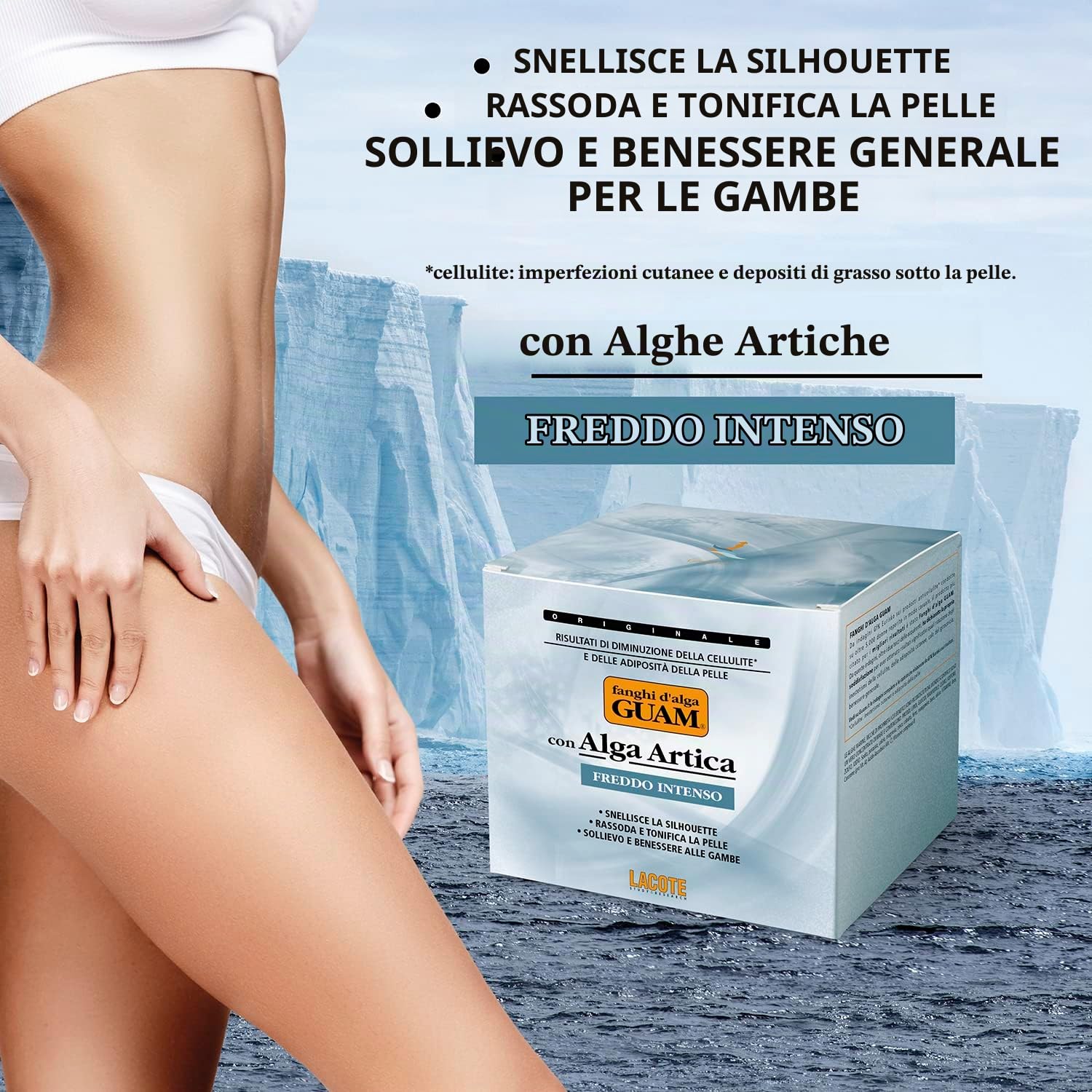 Guam Fanghi d'Alga Freddo Intenso Fango 500 G