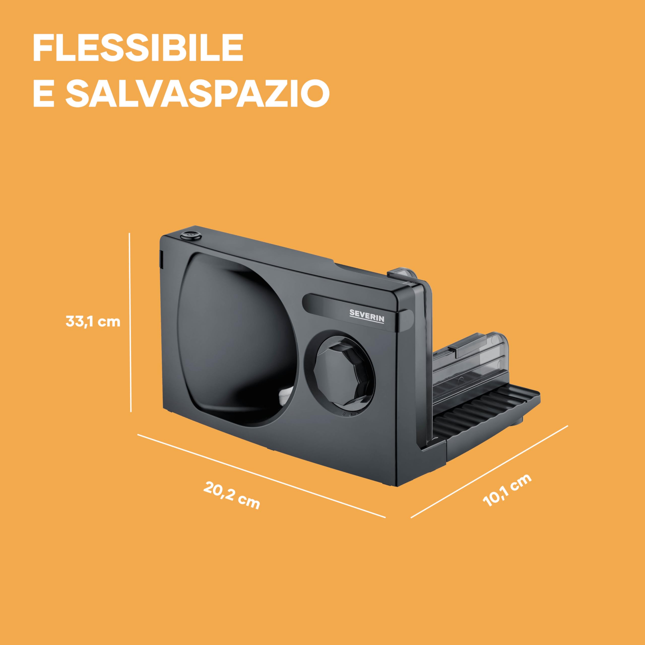 Severin AS 9595 Affettatrice Universale Nero 0-15 mm