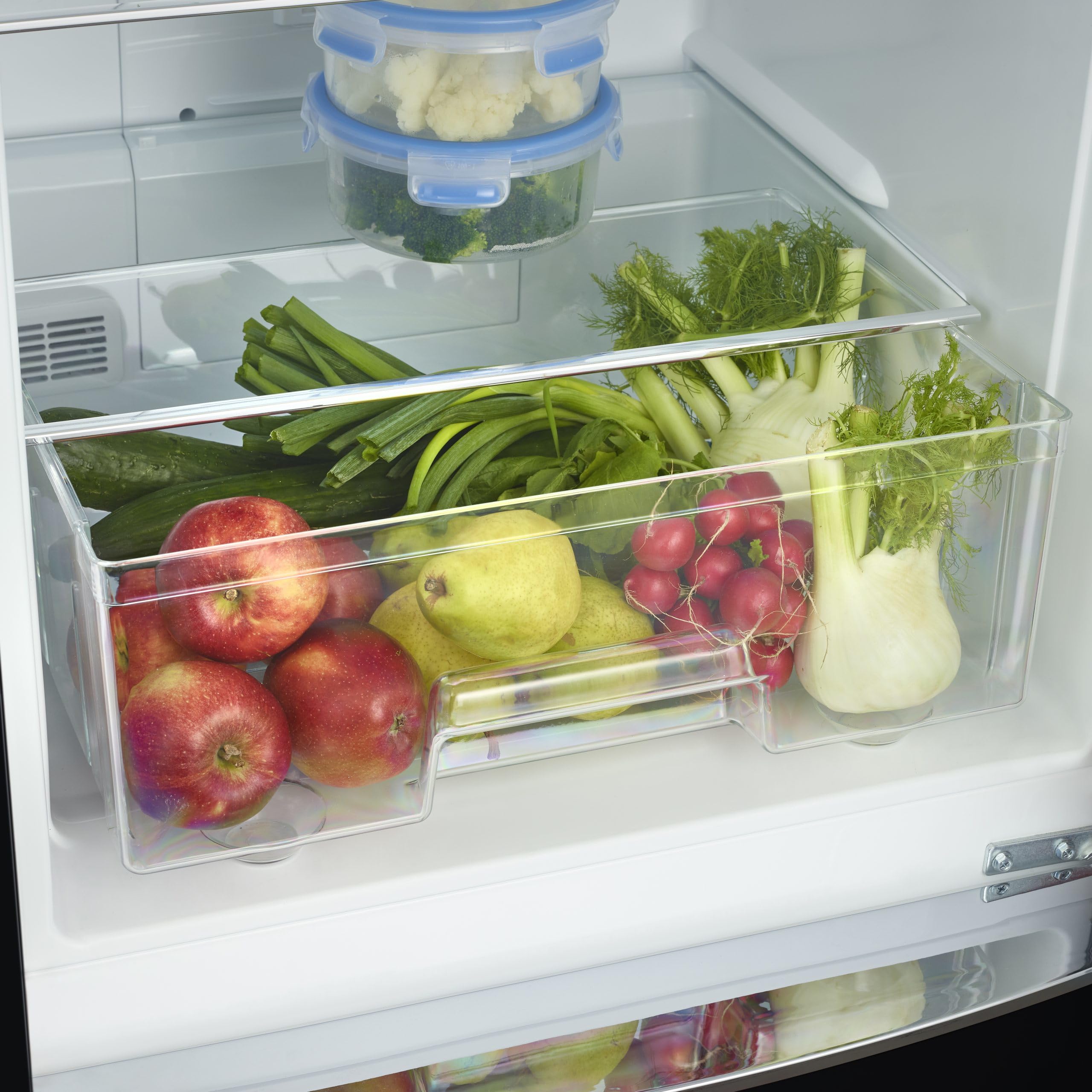 Severin RKG 8998 Frigo Combinato NoFrost 315 L Nero Retrò