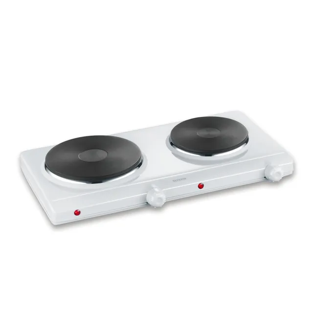 SEVERIN DK 1042 fornello doppio 2500W piastra bianca