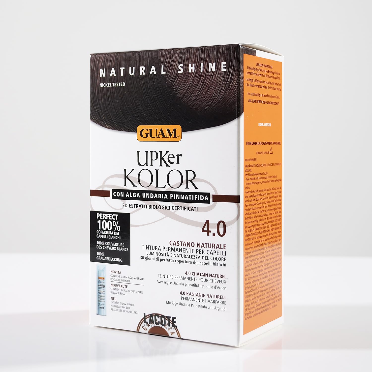 Guam Upker Kolor 4.0 tinta capelli castano naturale bianchi