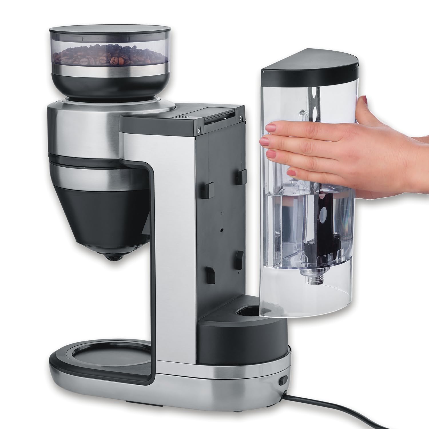 Severin Filka KA 4852 macchina caffè filtro con macinino nero