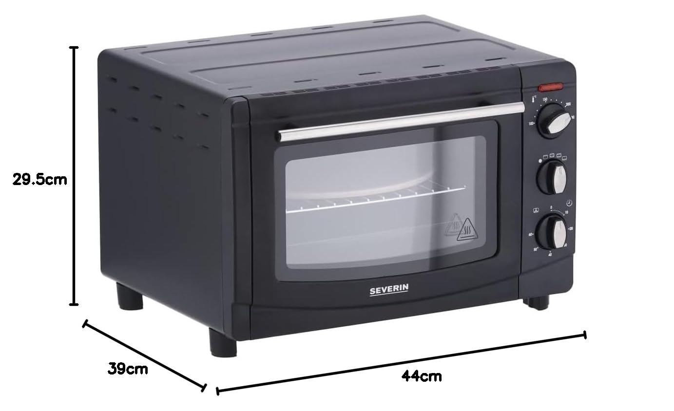 Severin TO 2068 Forno Elettrico 20 L con Pietra Pizza 1500 W