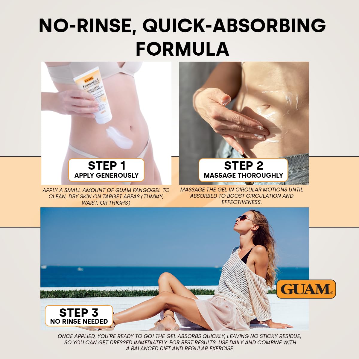 Guam FangoGel Addome Fianchi 150ml Gel Senza Risciacquo