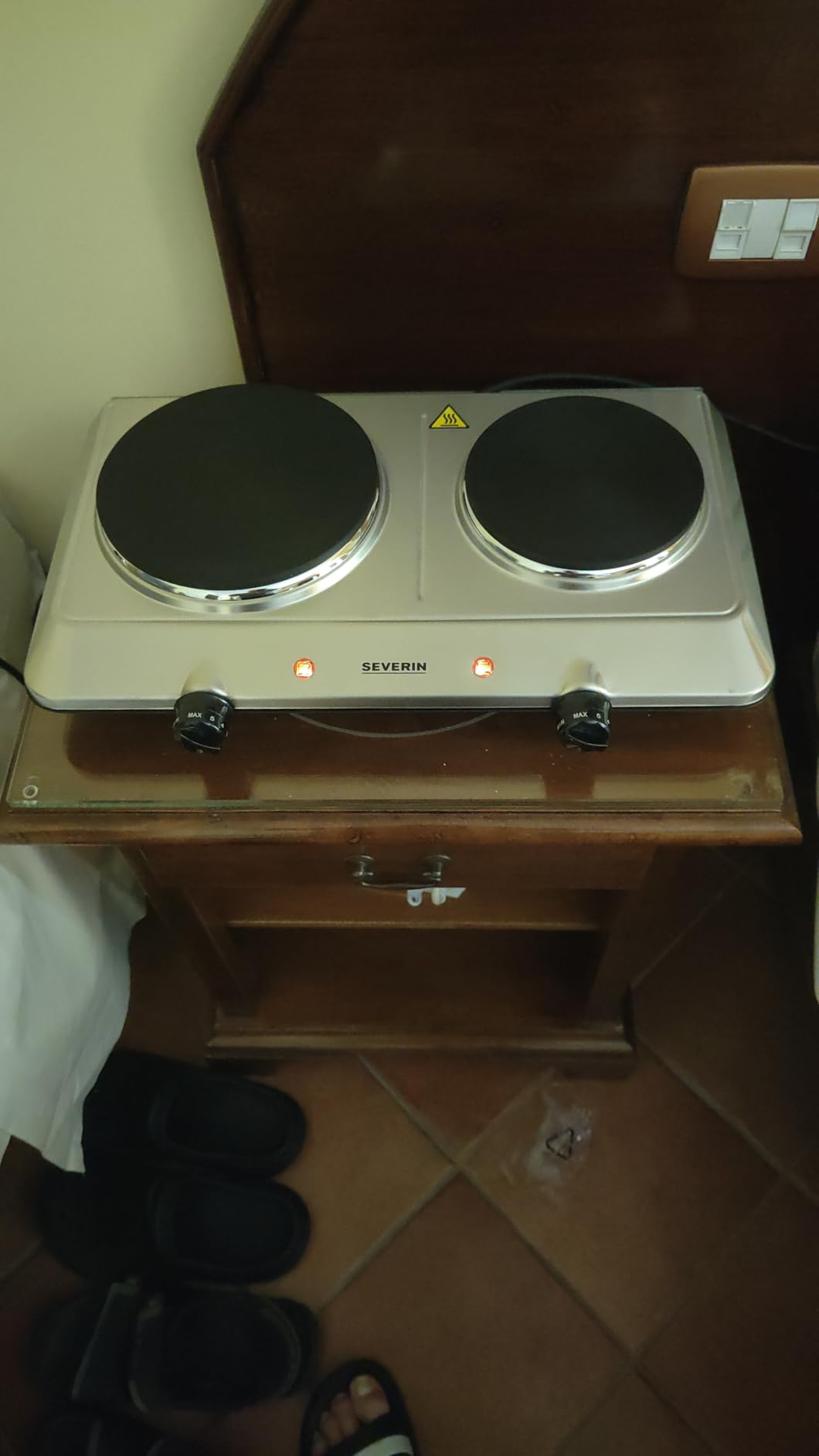 SEVERIN DK 1042 fornello doppio 2500W piastra bianca