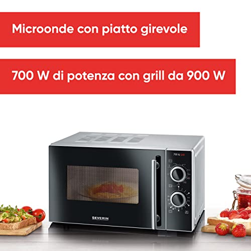 Severin MW 7875 microonde grill nero 20 L 700 W