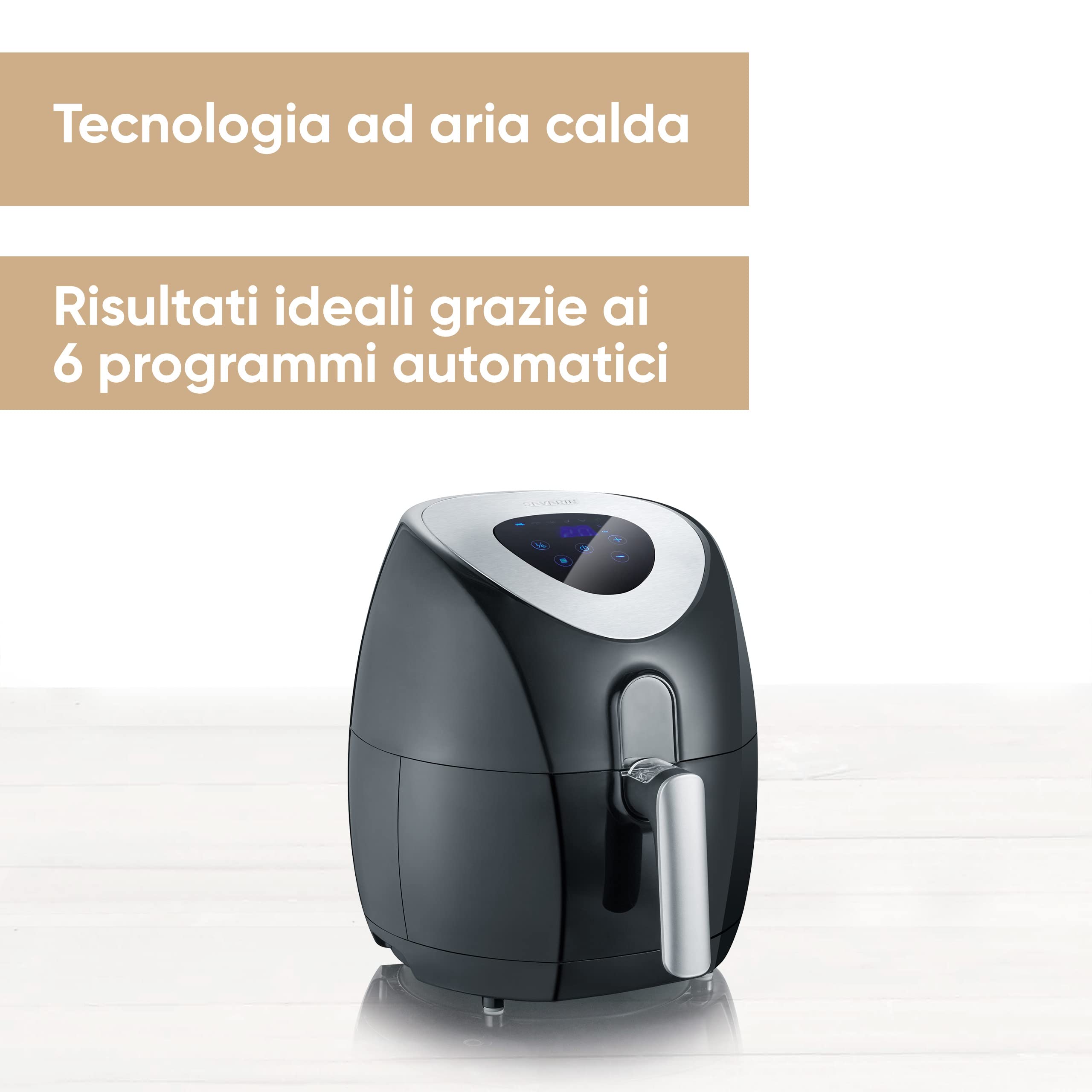 Severin FR 2430 Friggitrice ad Aria 3.2L Nera 1500W