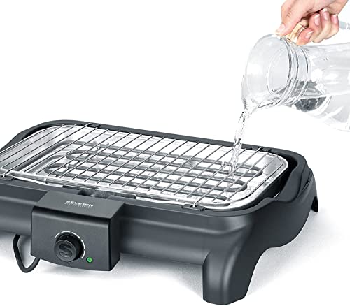 Severin PG 1511 Barbecue Grill Elettrico 2300W Nero da Tavolo