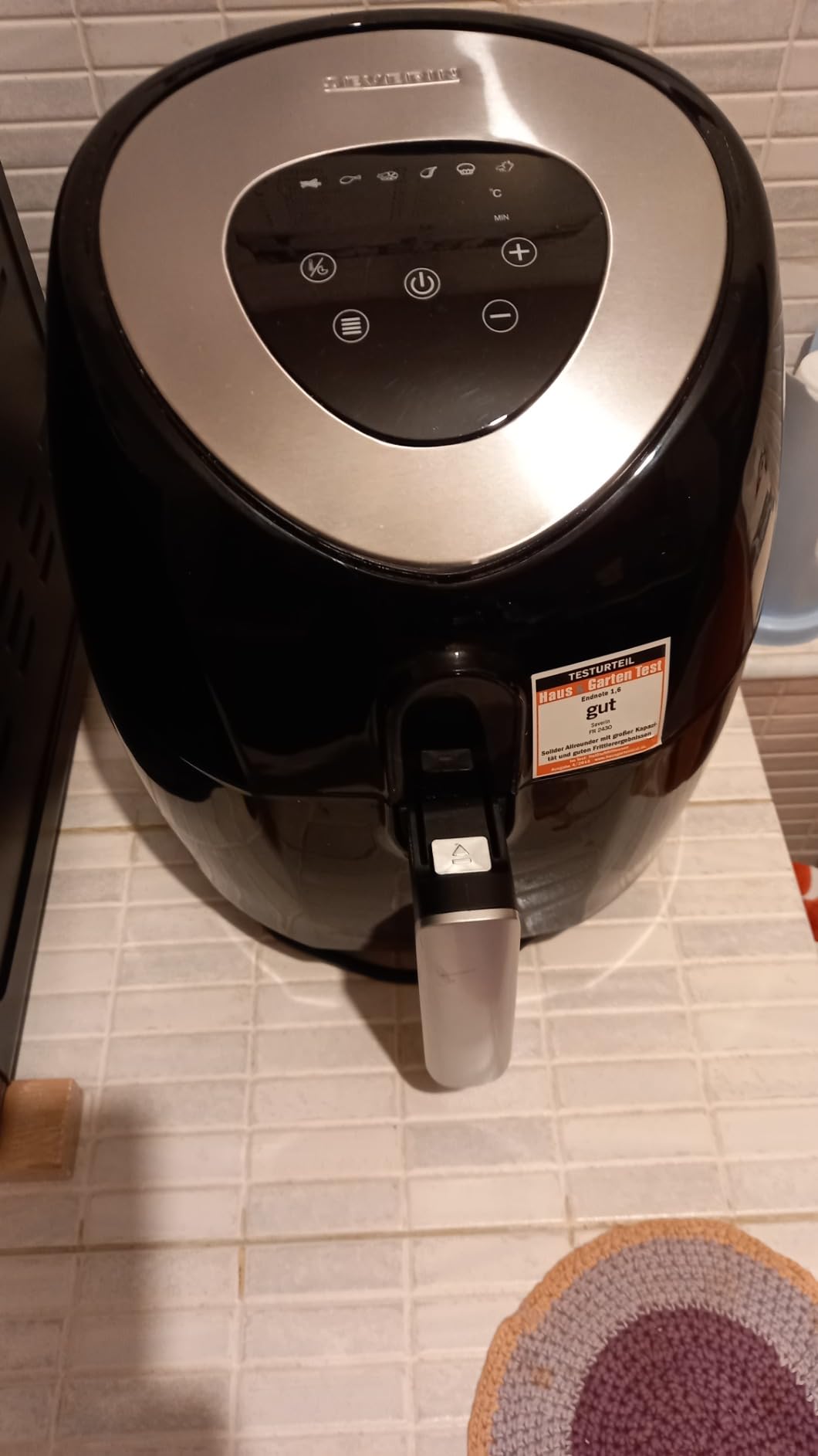 Severin FR 2430 Friggitrice ad Aria 3.2L Nera 1500W