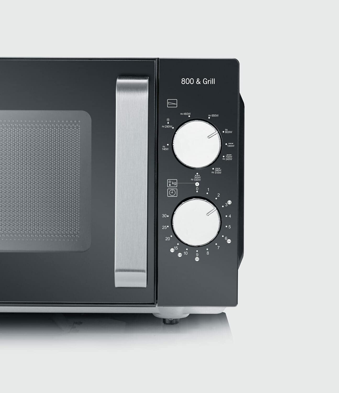 Severin MW 7762 Microonde Grill 20L 800W Nero/Inox