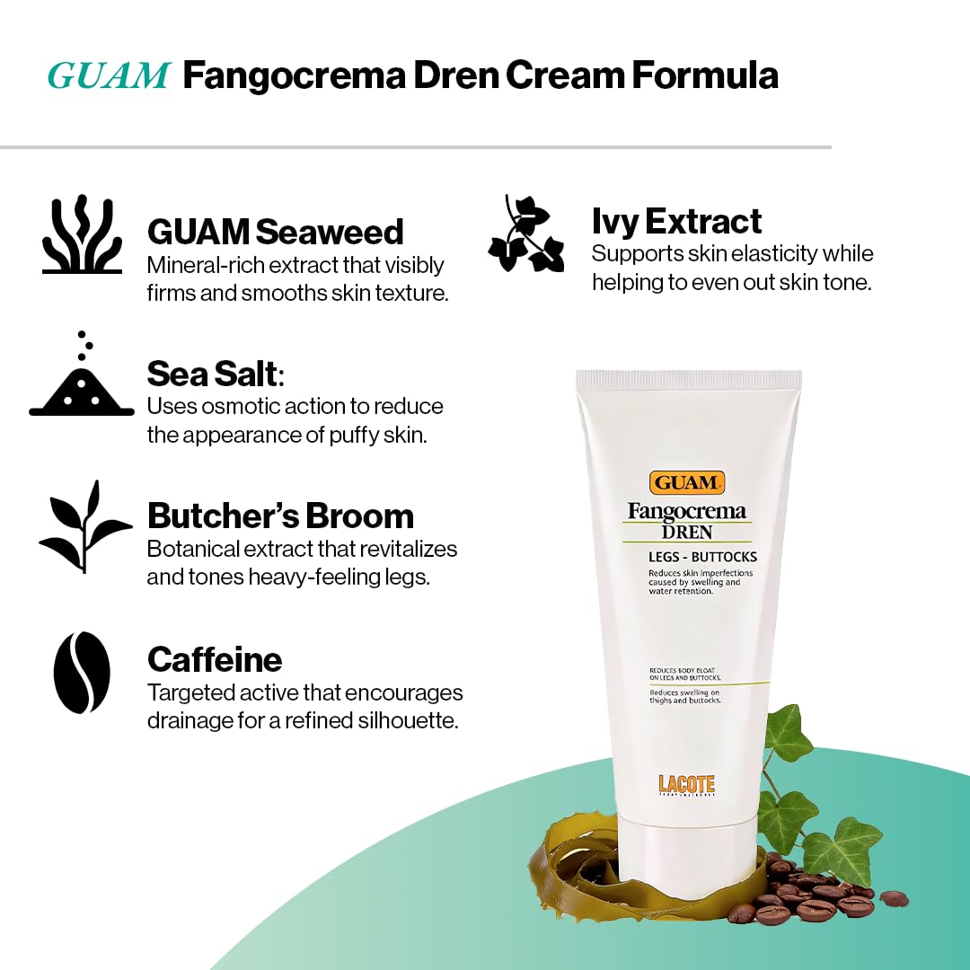 Guam Fangocrema Dren Crema Drenante 200 ml Alghe