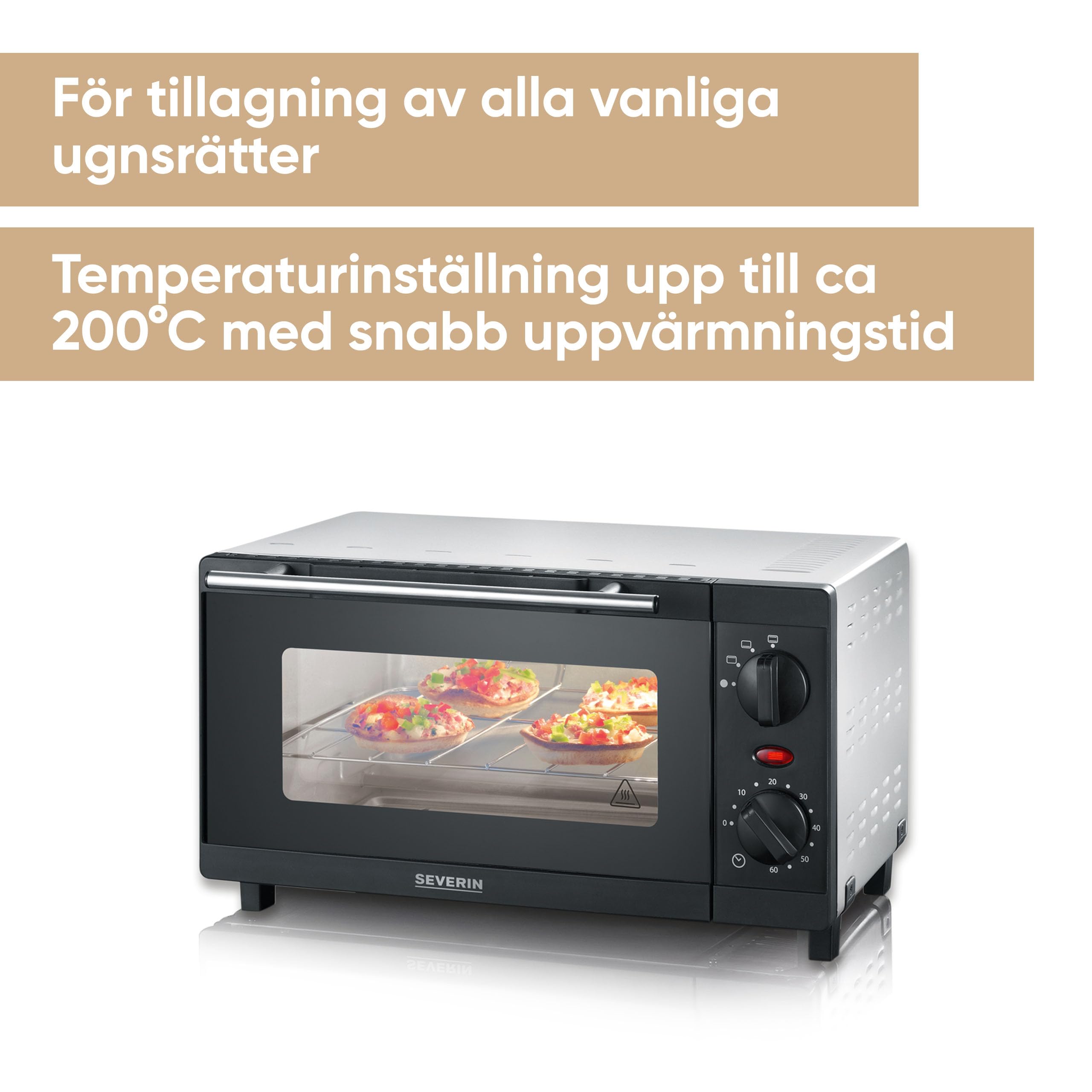 Severin TO 2052 Fornetto Elettrico 9 L Nero 800 W