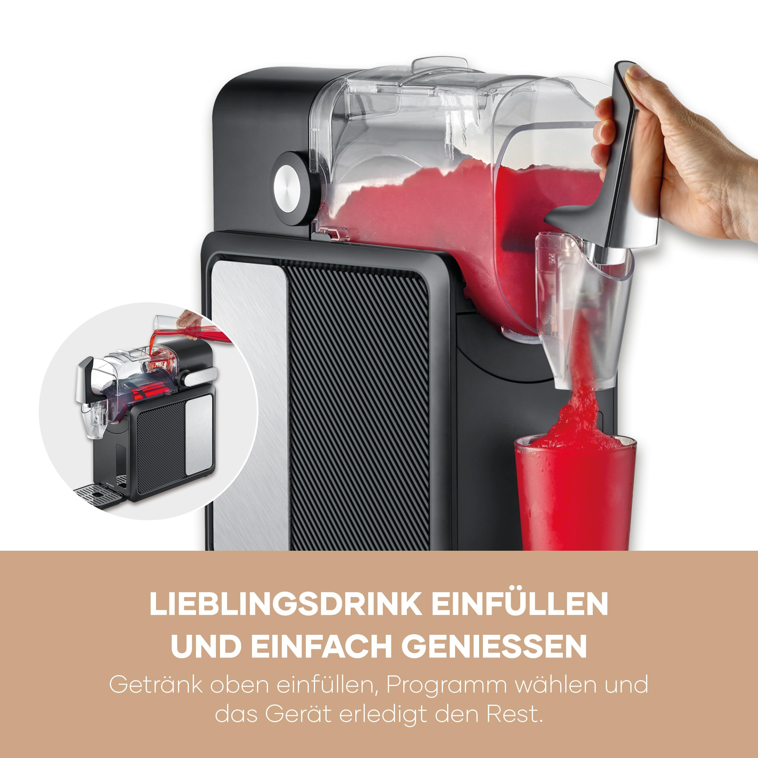 Severin EZ 7410 Macchina per Granita Slush 2 L 5 Programmi