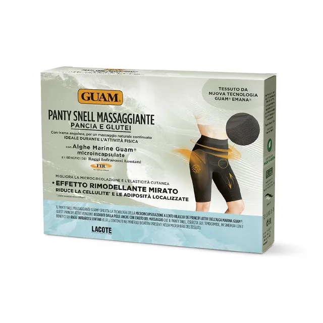 Guam Panty Snell Massaggiante Nero XS/S Alghe Marine