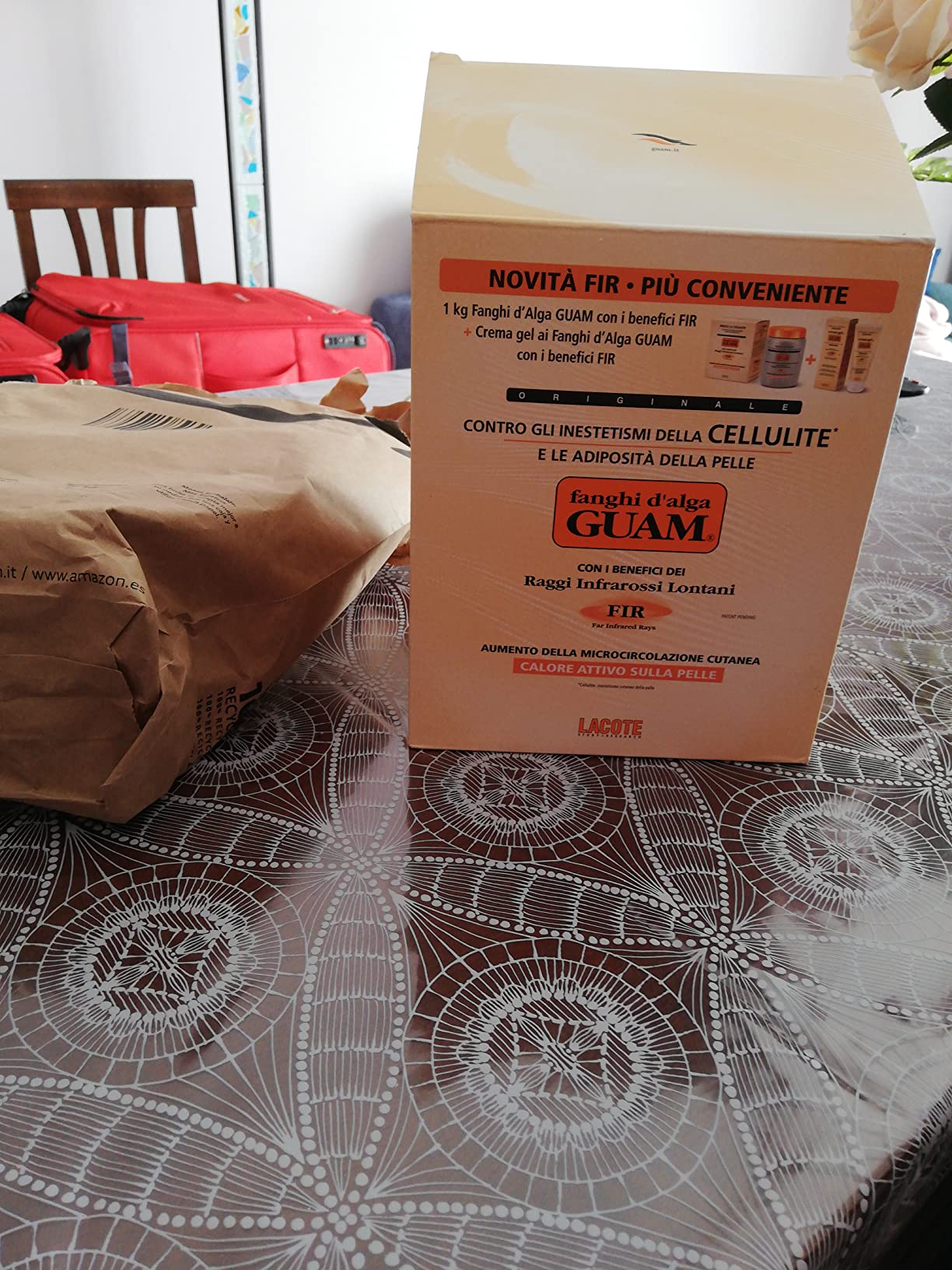Guam Tourmaline F.I.R. fanghi alga 1000 g + crema gel 200 ml