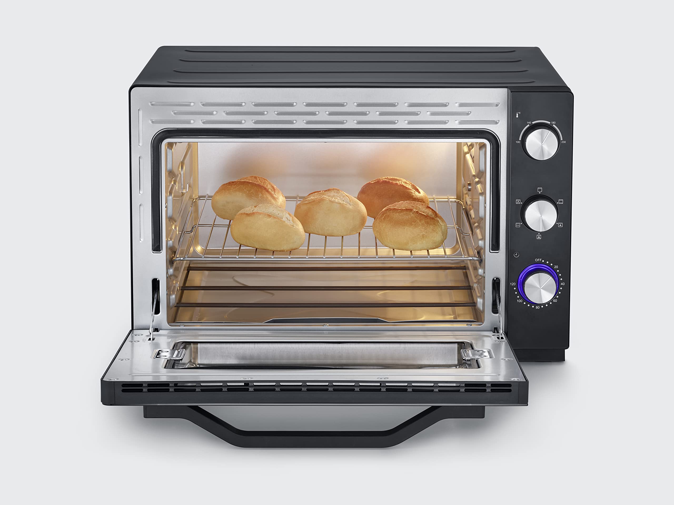 Severin Forni e microonde TO 2073 forno elettrico XXL 60L nero