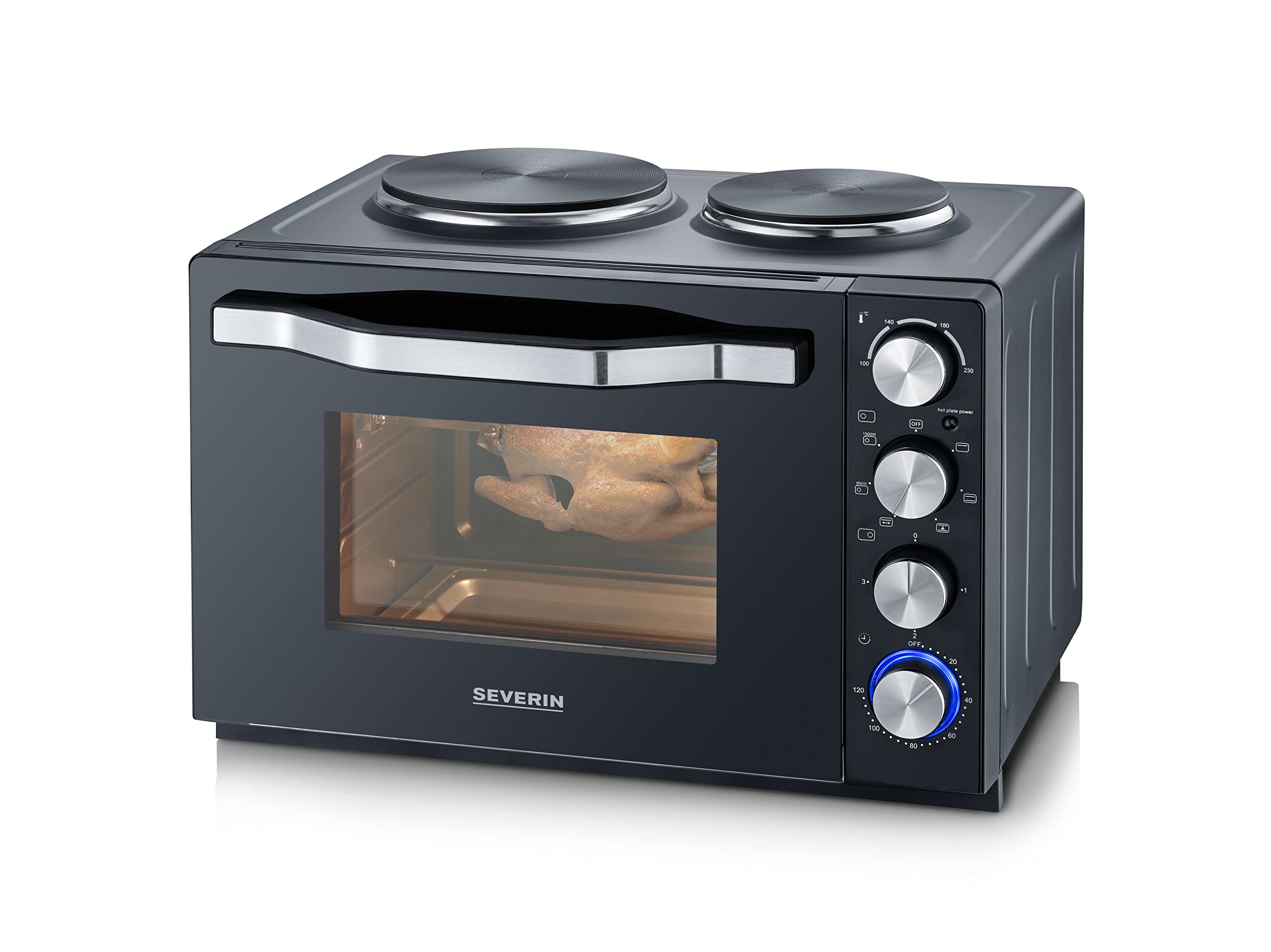 Severin Forni e microonde TO 2073 forno elettrico XXL 60L nero