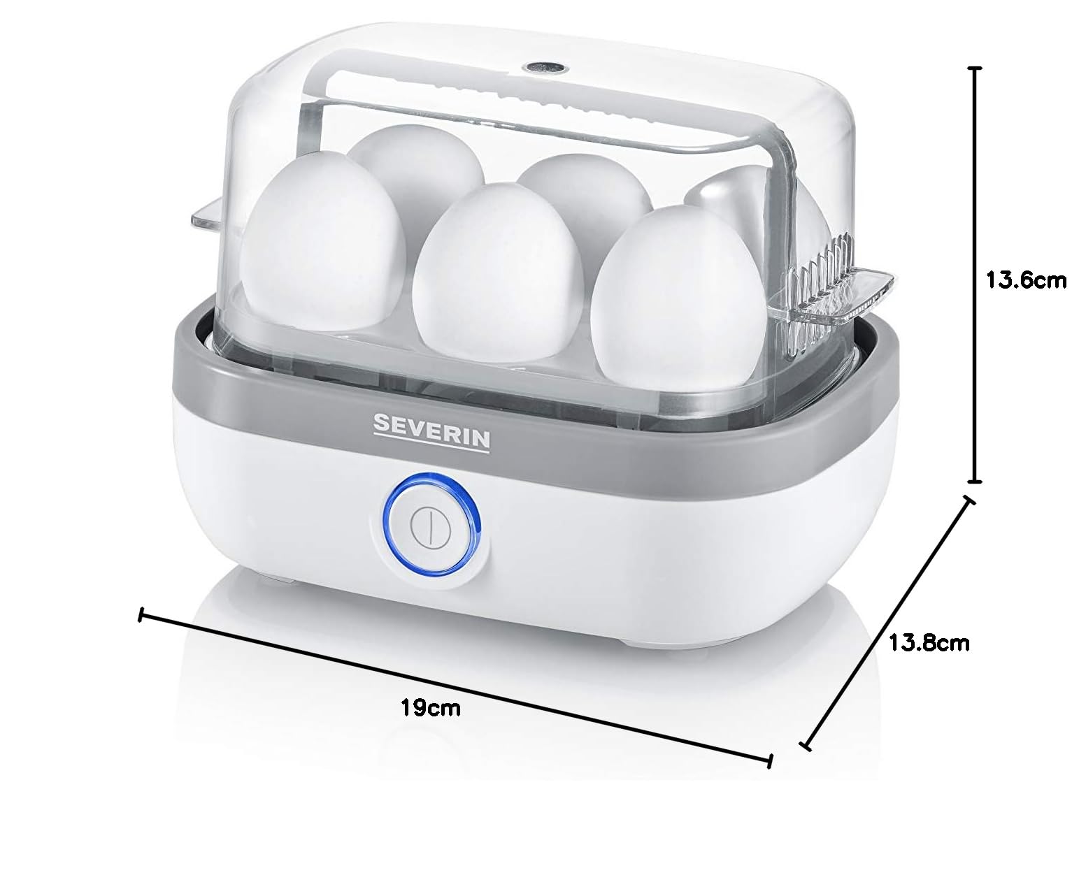 Severin EK 3164 Cuociuova Elettrico 6 Uova Bianco