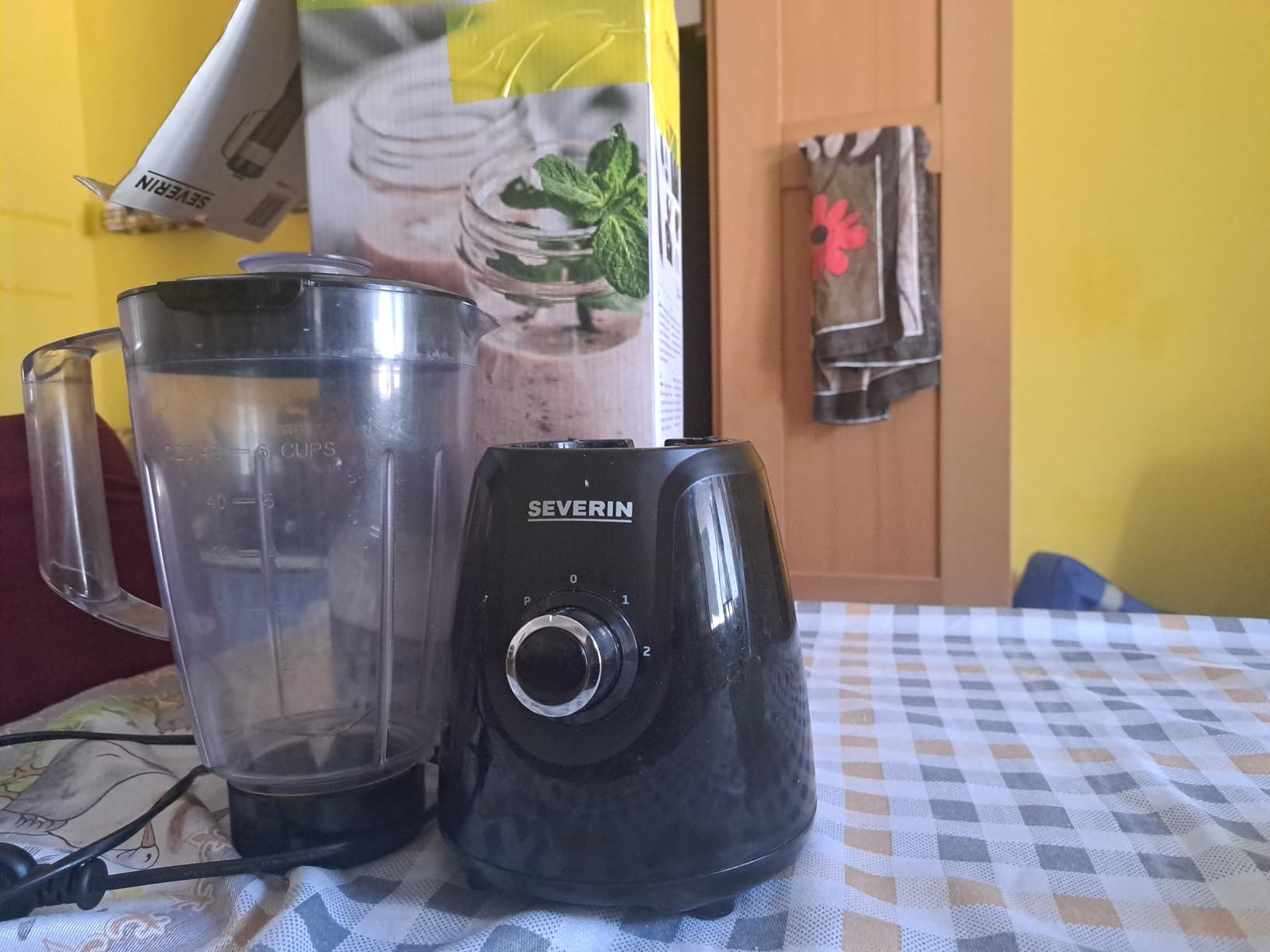 Severin SM 3707 frullatore nero 1,5L 600W tritan