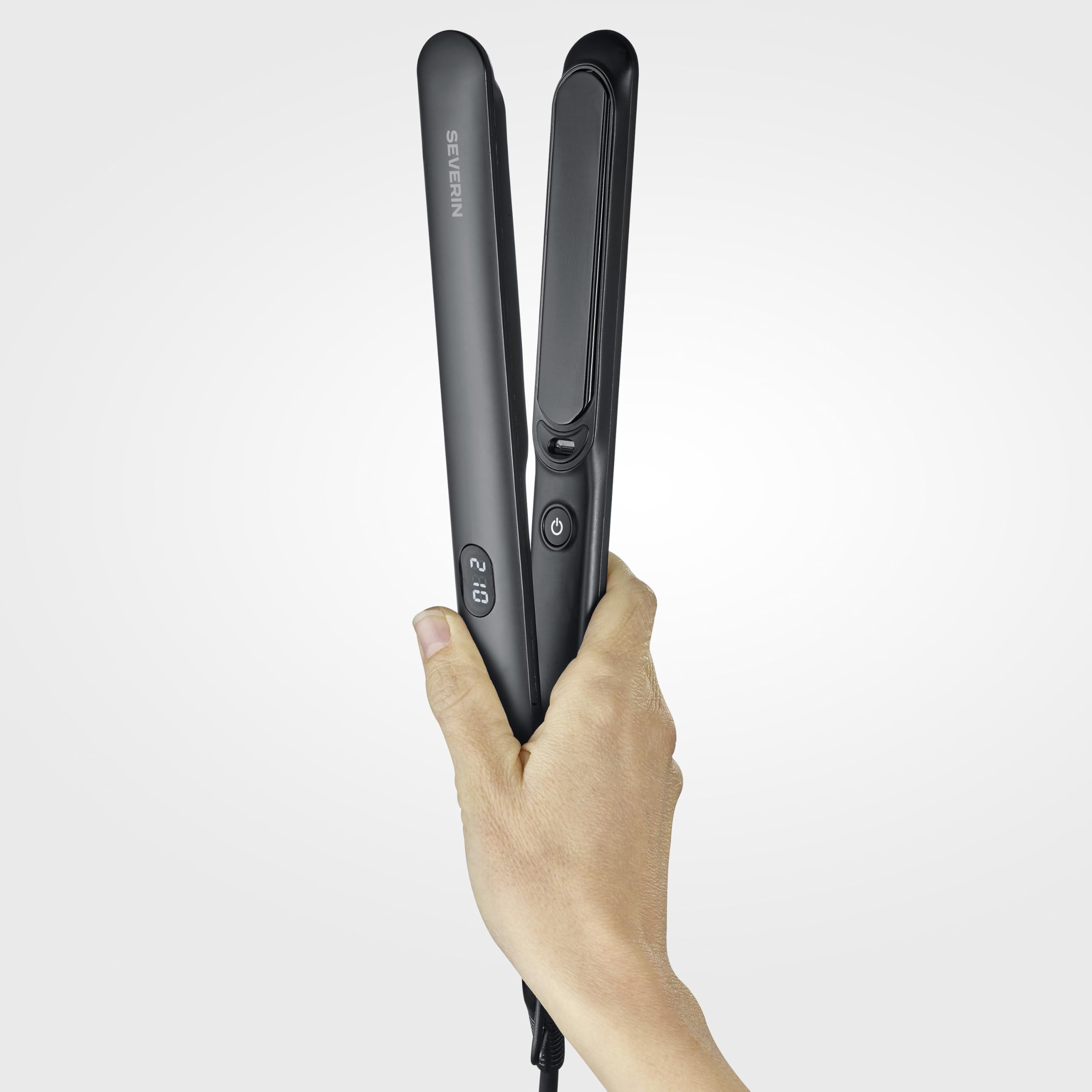 Severin piastra capelli ceramica nero opaco ioni 230°C
