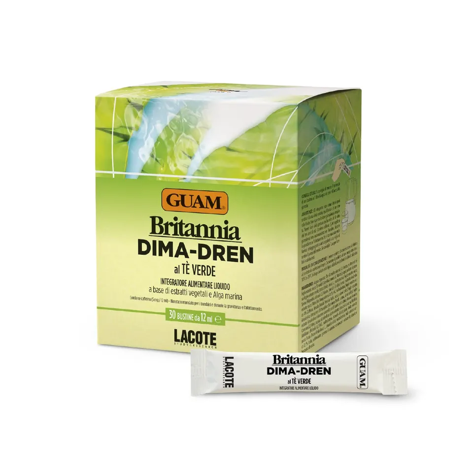 Guam Dima-Dren Tè Verde Integratore 30 Bustine 360ml Drenante