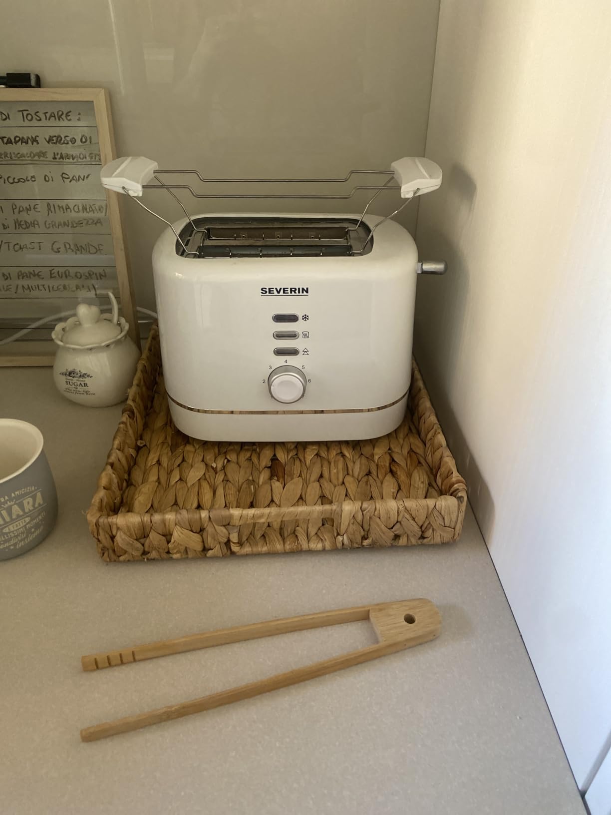 Severin AT 4324 Tostapane 2 Fette Bianco 850 W Compatto