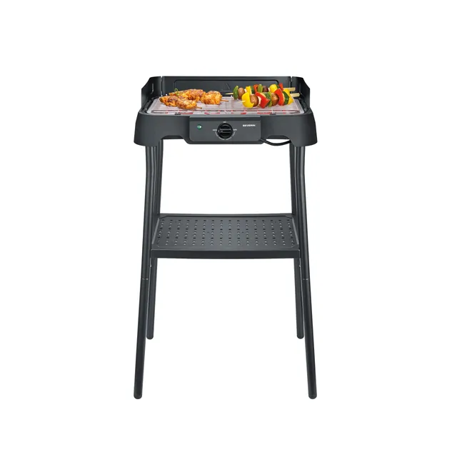 Severin 8594 Barbecue Elettrico Supporto Inox 2000W 38x22cm