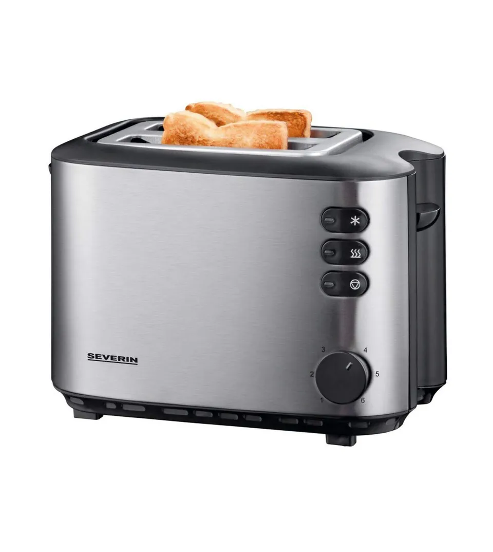 Severin 2514 Tostapane 2 Fette Nero 850 W Acciaio
