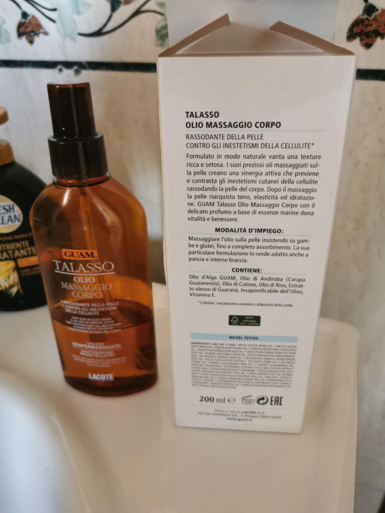 Guam Talasso olio massaggio corpo 200 ml rassodante