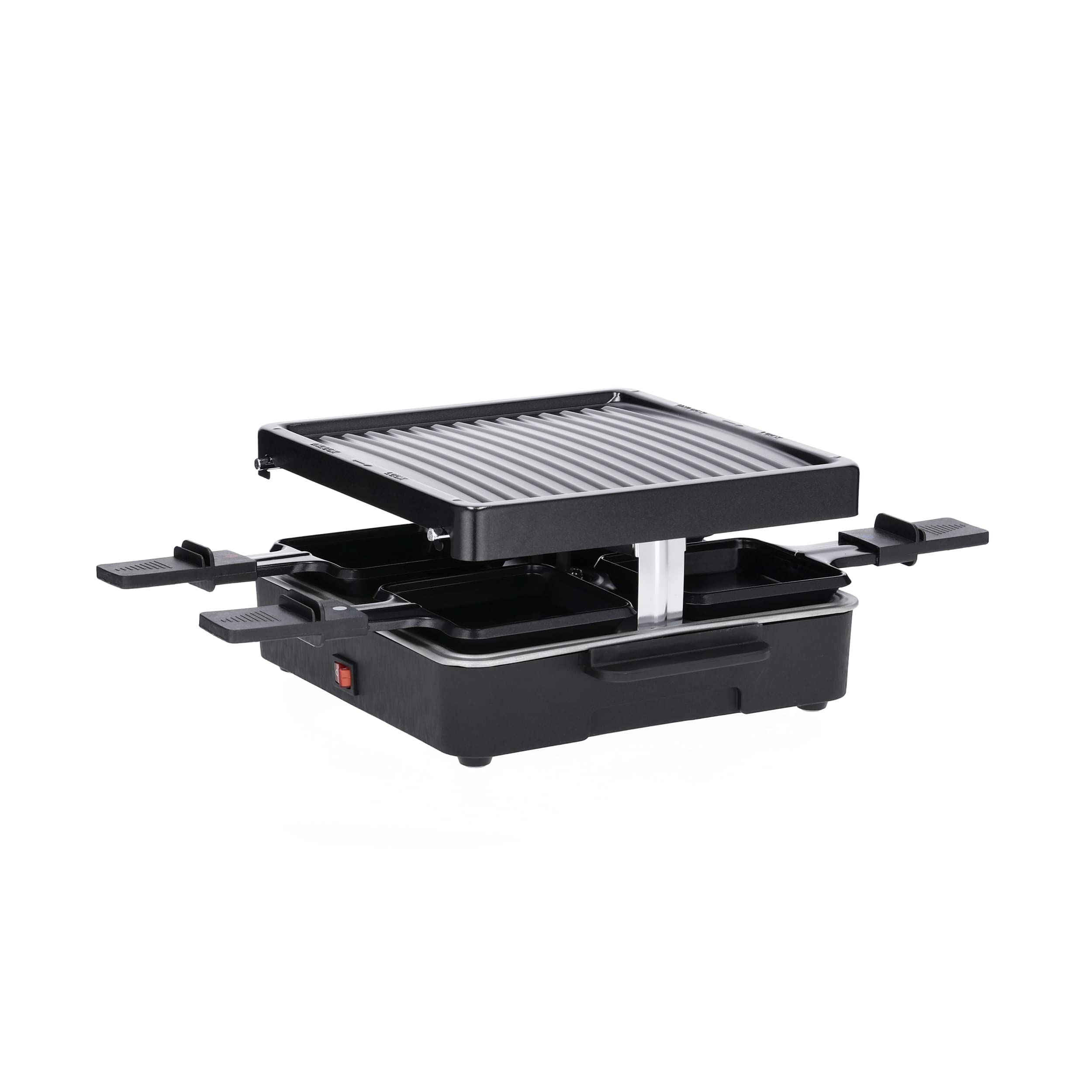 Severin Cibo divertente RG 2370 raclette grill 4 padelline 600W nero