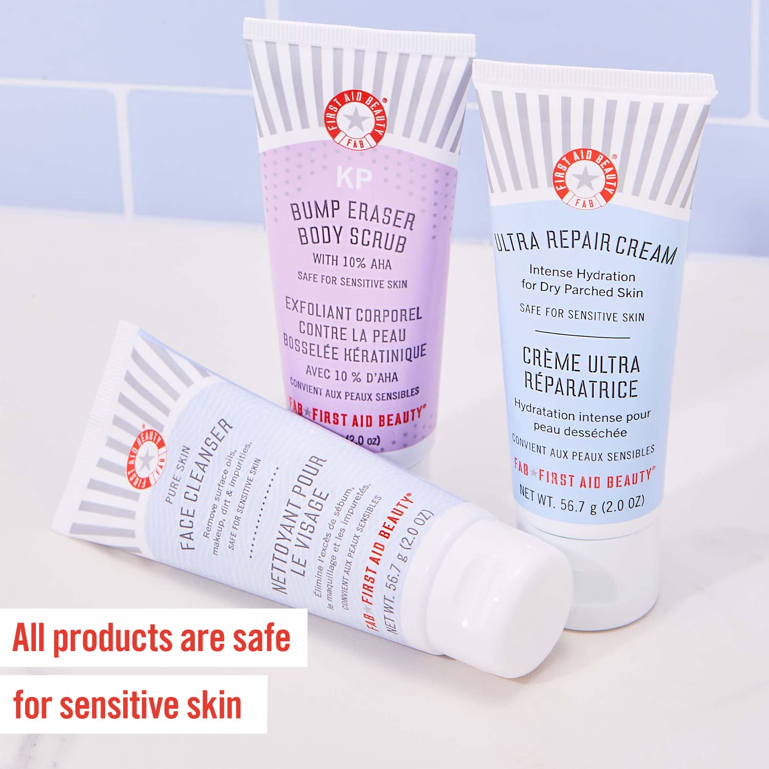 First Aid Beauty Ultra Repair Trio Kit Viso Corpo 3x56,7 g Senza Profumo