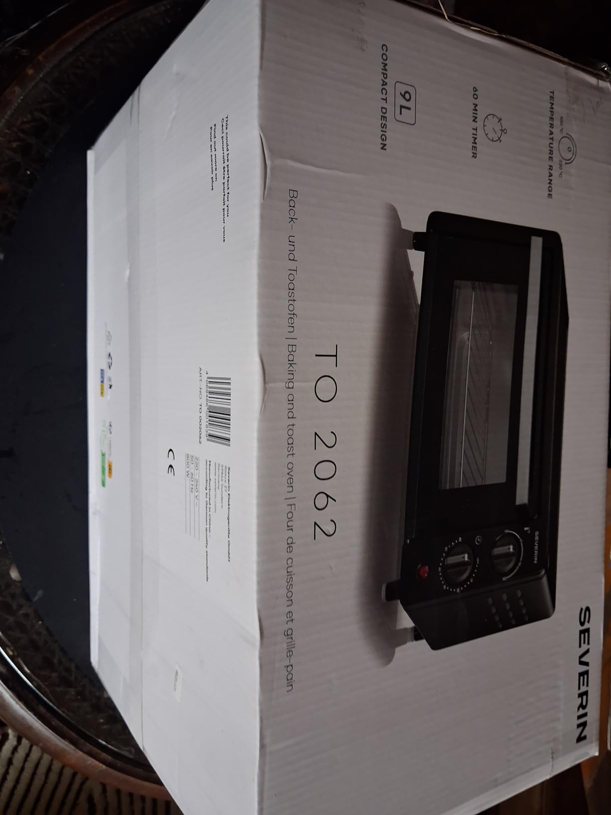Severin TO 2062 Fornetto Elettrico 9 L 900 W