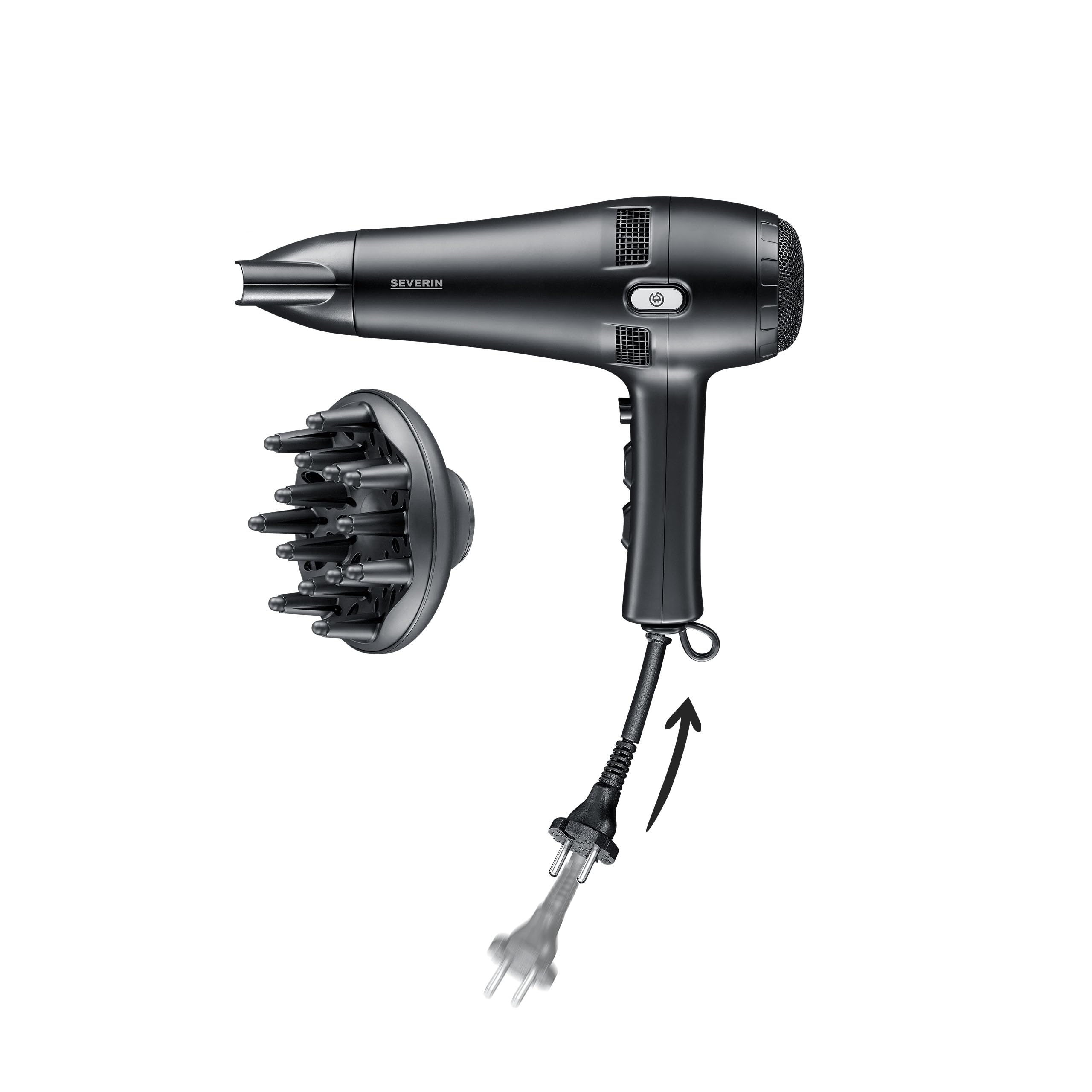 Severin HT 0167 asciugacapelli professionale 2300W nero ionico