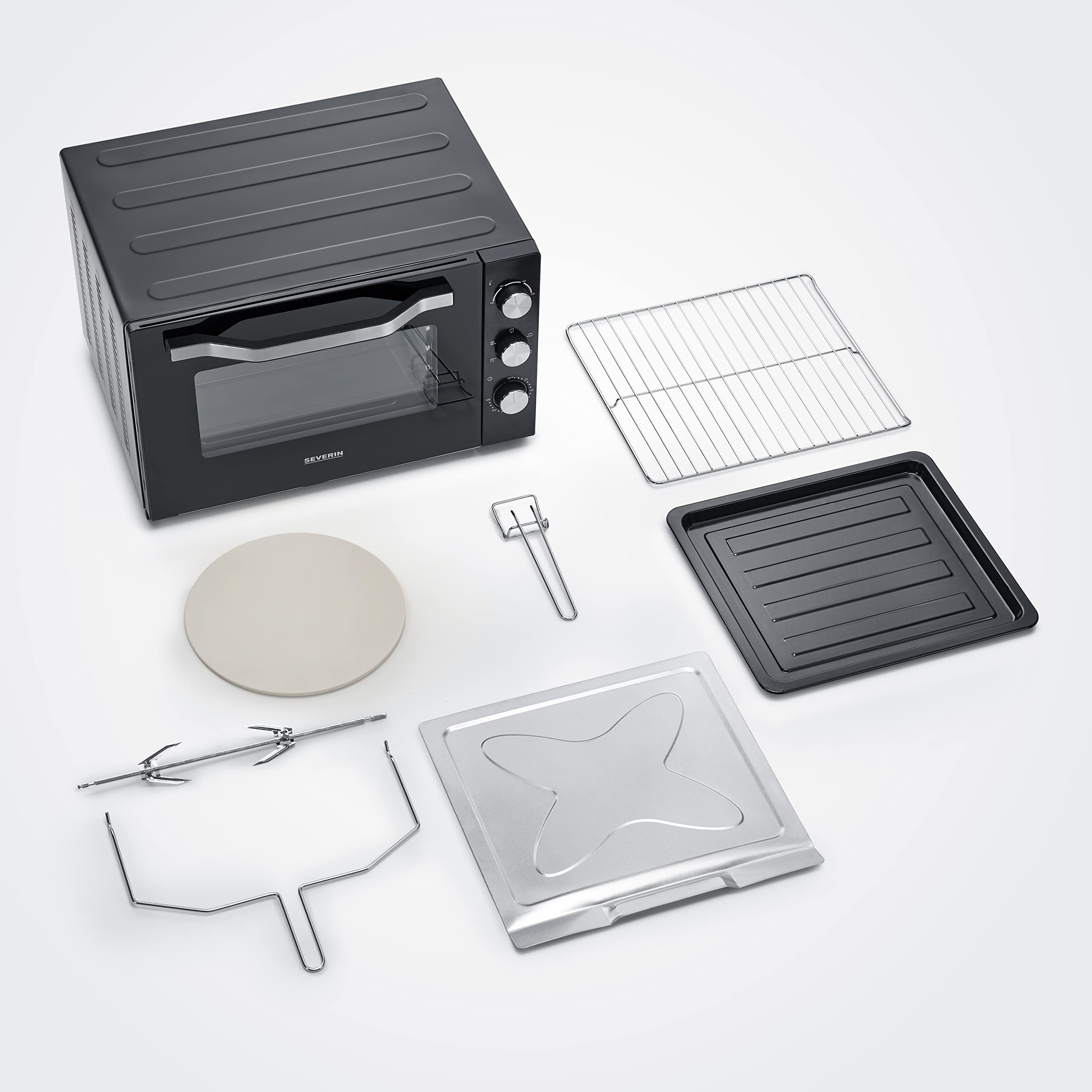 Severin Forni e microonde TO 2073 forno elettrico XXL 60L nero